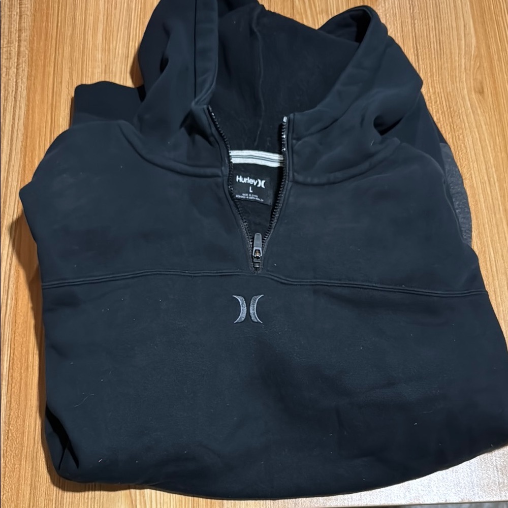 Hurley Black Half-Zip Hoodie